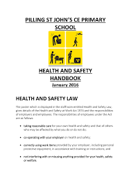 Hhs agencies offer resources to help families and individuals stay safe by being informed about food, drugs, medical devices, violence prevention, and more. Pilling St John S Ce Primary School Health And Safety