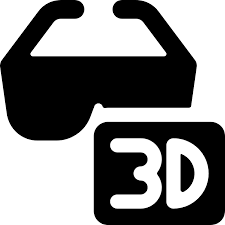 Download Modern Tv 3d Glasses Free Vector Icon Iconbolt