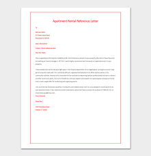 Rental Reference Letter Template 12 Samples Examples