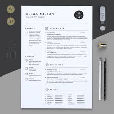The included cover letter template uses the same styling so you can easily build a matching set. 2 Pages Resume Resume Layout Cover Letter For Resume Resume Design