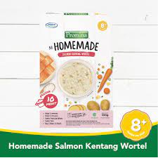 Sambil sesekali airnya diaduk2 supaya bumbu merata. Promina 8 Homemade Bubur Salmon Kentang Wortel Box 100 G Shopee Indonesia