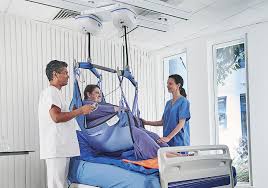 Battery Operated Patient Lift Maxi Sky 2 Plus Arjo Ceiling Mounted Bariatric