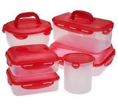 locknlock 6 piece serve store entertaining storage set qvc com lock lock storage sets food storage set