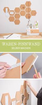 Diy Anleitung Waben Pinnwand Aus Kork Selber Machen Via Dawanda Com Bastelideen Raumideen Diy Korkpinnwand