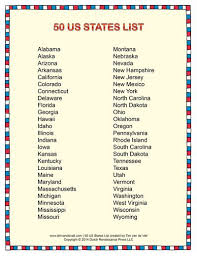 List of european countries in alphabetical order. List Of States In Alphabetical Order Us States List United States Capitals States And Capitals