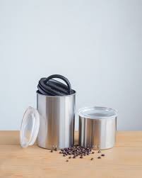 Try our tiffin lunch boxes: Airscape Airless Coffee Storage Canister Planetary Design