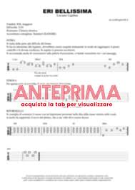ERI BELLISSIMA Tab Chitarra 100% Corretta
