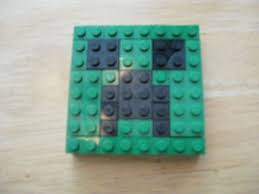 Make A Minecraft Creeper Face With Legos Lego Minecraft Lego Projects Legos