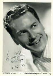 "Your Hit Parade" Russell Arms Hand Signed 5X7 B&W Photo From 1953