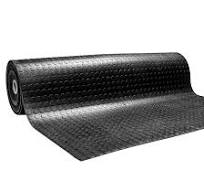 MSI Premium Black Rubber Floor Mat Roll - 3.3 x 33 ft, 4mm Thick -  Heavy-Duty, Waterproof, Non-Slip Coin Texture - Cuttable, Easy Clean,  Multipurpose ...