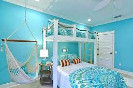 Gather around the (palm) tree to open gifts this year! Awesome Beach Themed Bedroom Ideas Beachthemedbedroom Ocean Themed Bedroom Bedroom Themes Themed Bedroom Ideas