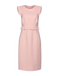 P A R O S H Knee Length Dress In Light Pink Modesens