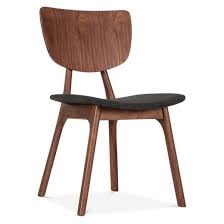 poppy wooden dining chair, dark grey