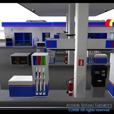 3d Gas Station In 2020 Gas Station Station Gas
