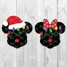 Download Mickey Mouse In Santa Hat Svg Dxf Png Cut Files
