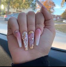 Flowers or studs on your accent nails will attract attention to your manicure. 33 Kinds Of Acrylic Coffin Nail Designs Can Enhance Your Confidence Part 3 Dorawang Blog