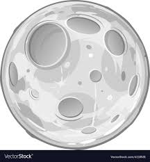 Full Moon Cartoon Royalty Free Vector Image Vectorstock Moon Cartoon Moon Coloring Pages Rainbow Cartoon