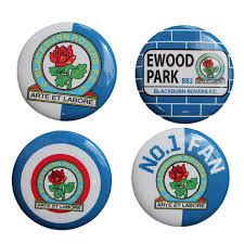 I have a number of rovers flags that i've designed and have been made by footballflags. Blackburn Pin Badges Sport Freizeit Fussball Suenaacampo Com