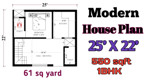 To maximize the useable space, pick a plan with an open layout, clear sightlines though the home, and. 25 X 22 Feet House Plan 550 Sqft 1bhk 25x22 Home Design Youtube
