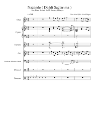 Nazende Degdi Saclarima Sheet Music For Piano Drum Group Soprano Oboe More Instruments Mixed Ensemble Musescore Com