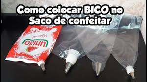 como colocar bico no saco de confeitar e qual saco eu uso bru na cozinha