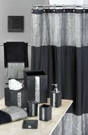 Pin By Kyman Burns On Bathroom Ideas Black Shower Curtains Gray Shower Curtains Black Shower