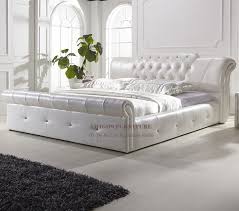 Grey glossy lacquered italian made platform bed. Exotic Beds Home Design