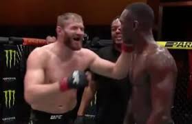 © provided by mmajunkie the event took place at. Ufc 259 Israel Adesanya And Jan Blachowicz Share Funny Moment After Title Fight Givemesport