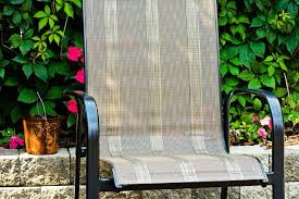 How To Repair Sling Patio Chairs Hunker Patio Chairs Patio Chairs Makeover Outdoor Chairs