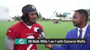 Dolphins QB Malik Willis goes 1-on-1 with Cameron Wolfe following 