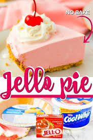 This Strawberry Jello Pie Is The Perfect Cool And Creamy Treat To Enjoy Grab Cool Whip Jello And A Graham Cra Cool Whip Desserts Baked Strawberries Jello Pie