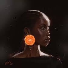 Orange Explosion Canvas Wall Art by Andrew Harr