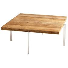 Coffee table grey 68x68x30 cm solid mango wood. Cyan Design Durango Coffee Table Durango 39 Long Stainless Steel And Wood Coffee Table Black Forest Grove And Chrome N A Appu Art And Handicrafts