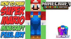 The game world is essentially. How To Draw Super Mario From Minecraft Super Mario Edition Minecraft Pixel Art Drawing Tutorial Youtube