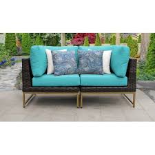 Darby Home Co Mcclurg Patio Chair With Cushions Frame Colour Gold Cushion Colour Aruba In 2020 Outdoor Wicker Patio Furniture Patio Furniture Sets Wicker Patio Furniture