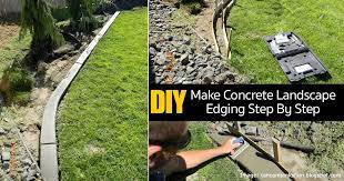 Building a concrete lawn border. Diy Make Concrete Landscape Edging Step By Step