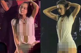 제니가 노출 사고를 낸 직후, 리사는 자신의 피부를 과시해 비난을 받았다.