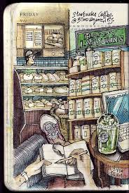 Journal 1 May 2009 Happy Labouring Day Moleskine Art Urban Sketching Drawings