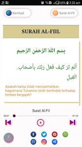Nama al fiil sendiri berarti gajah yang diambil dari ayat pertama dari surat ini. Android Icin Surat Al Fiil Mp3 Dan Terjemah Apk Yi Indir