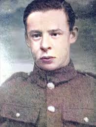 My Great Uncle, Private Albert White (seated centre row, second from the  right, with mug, wearing cap