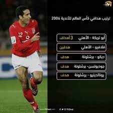 مواعيد مباريات التصفيات الإفريقية المؤهلة لكأس العالم 2022. ÙÙŠ Ø§Ù„Ø¬ÙˆÙ„ 17 Ø¯ÙŠØ³Ù…Ø¨Ø± Ø¹Ø§Ù… 2006 Ø§Ù„Ø£Ù‡Ù„ÙŠ Ø­Ù‚Ù‚ Ø§Ù„Ù…ÙŠØ¯Ø§Ù„ÙŠØ© Ø§Ù„Ø¨Ø±ÙˆÙ†Ø²ÙŠØ© ÙÙŠ ÙƒØ£Ø³ Ø§Ù„Ø¹Ø§Ù„Ù… Ù„Ù„Ø£Ù†Ø¯ÙŠØ© Ø£Ø¨Ùˆ ØªØ±ÙŠÙƒØ© ÙƒØ§Ù† Ù‡Ø¯Ø§Ù Ø§Ù„Ø¨Ø·ÙˆÙ„Ø© ÙÙŠ ØªÙ„Ùƒ Ø§Ù„Ù†Ø³Ø®Ø© Ø¥Ù„ÙŠÙƒÙ… ØªØ±ØªÙŠØ¨ Ø§Ù„Ù‡Ø¯Ø§ÙÙŠÙ†