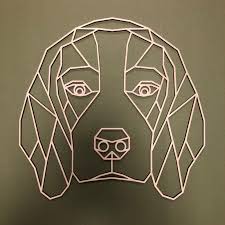 Beagle Muurdecoratie Wood Work By Bram Geometrische Kunst Geometrische Quilt Stencil Kunst