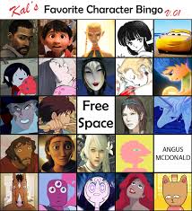 Fav Character Bingo Alvin And The Chipmunks Favorite Character Character
