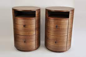 Bedside tables, also known as nightstands, are small tables that are placed along the sides of a bed. Round Bedside Tables Bespoke Walnut Side Tables