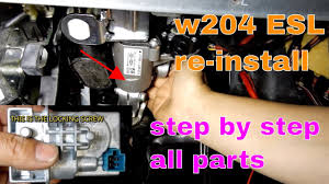 How To Remove Fix Esl Elv Eis W204 W212 C E Class Mercedes Benz Common Fault Part 2 Youtube