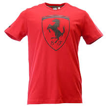 Puma Ferrari Big Shield Logo Athletic Tee Fashion T Shirt Mens Mens Shirts Athletic Tee Cool T Shirts