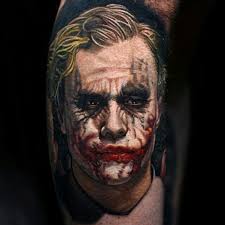 I'm just ahead of the curve. the joker, as played by heath ledger in the dark knight. Joker Heath Ledger Joker Tattoo Joker Tattoo Design Movie Tattoos