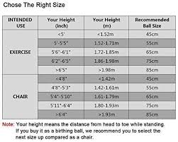 Balance Ball Size Chart Best Picture Of Chart Anyimage Org
