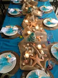 Beach Theme Table Decor Tammy Tarng Tarng Tarng Tarng Dodge Burlap And Beach O Beach Themed Party Beach Theme Wedding Beach Bridal Showers