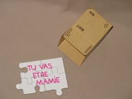 Puzzle Tu Vas Etre Mamie Dans Un Petit Colis Pour Annoncer L Arrivee De Bebe Autres Bebe Par Saperlietpopette Arrivee De Bebe Vous Etes Bebe